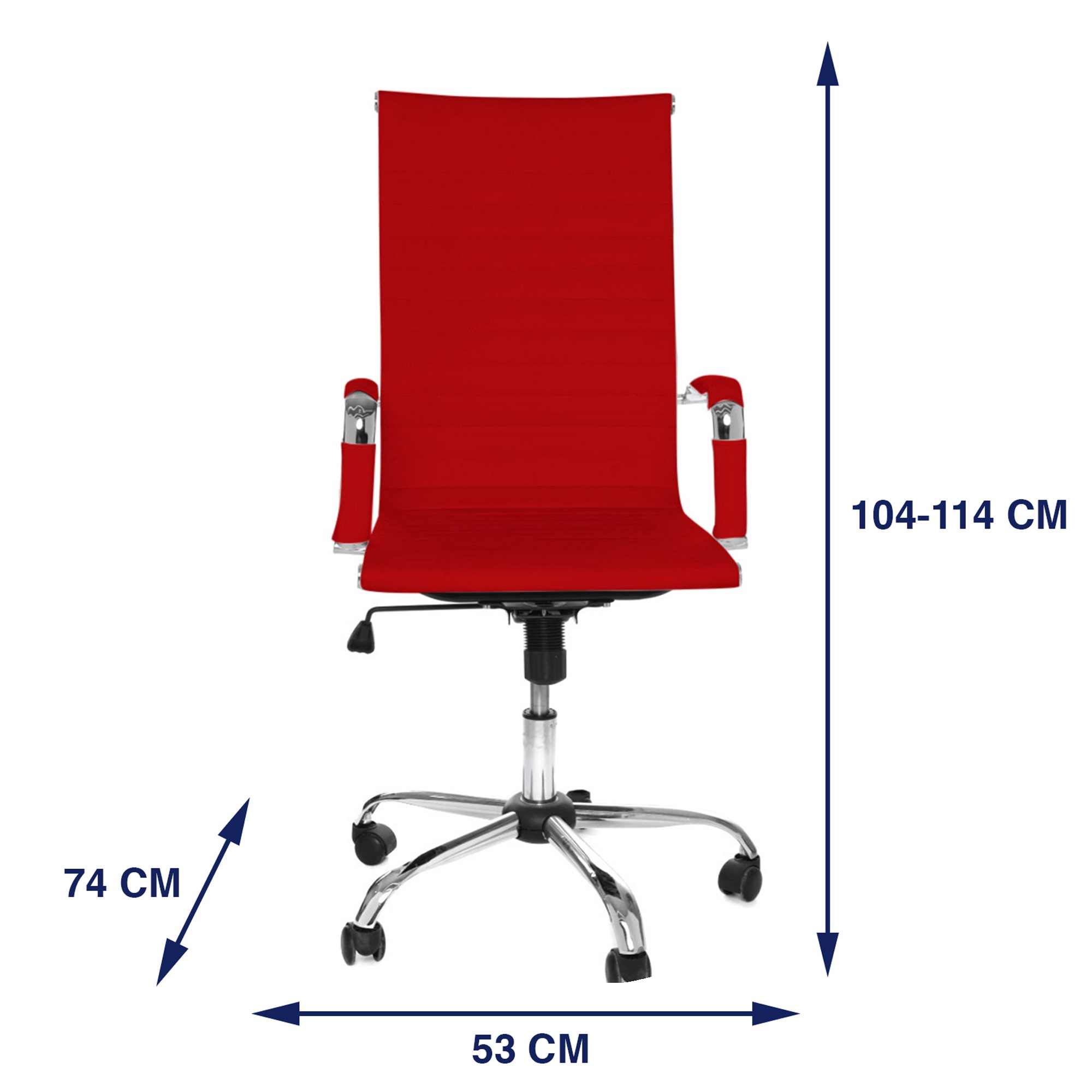 Silla Ergonómica de Escritorio Eke Life Home Tapizado en Cuero Sintético, Mesh y tela YX-8503