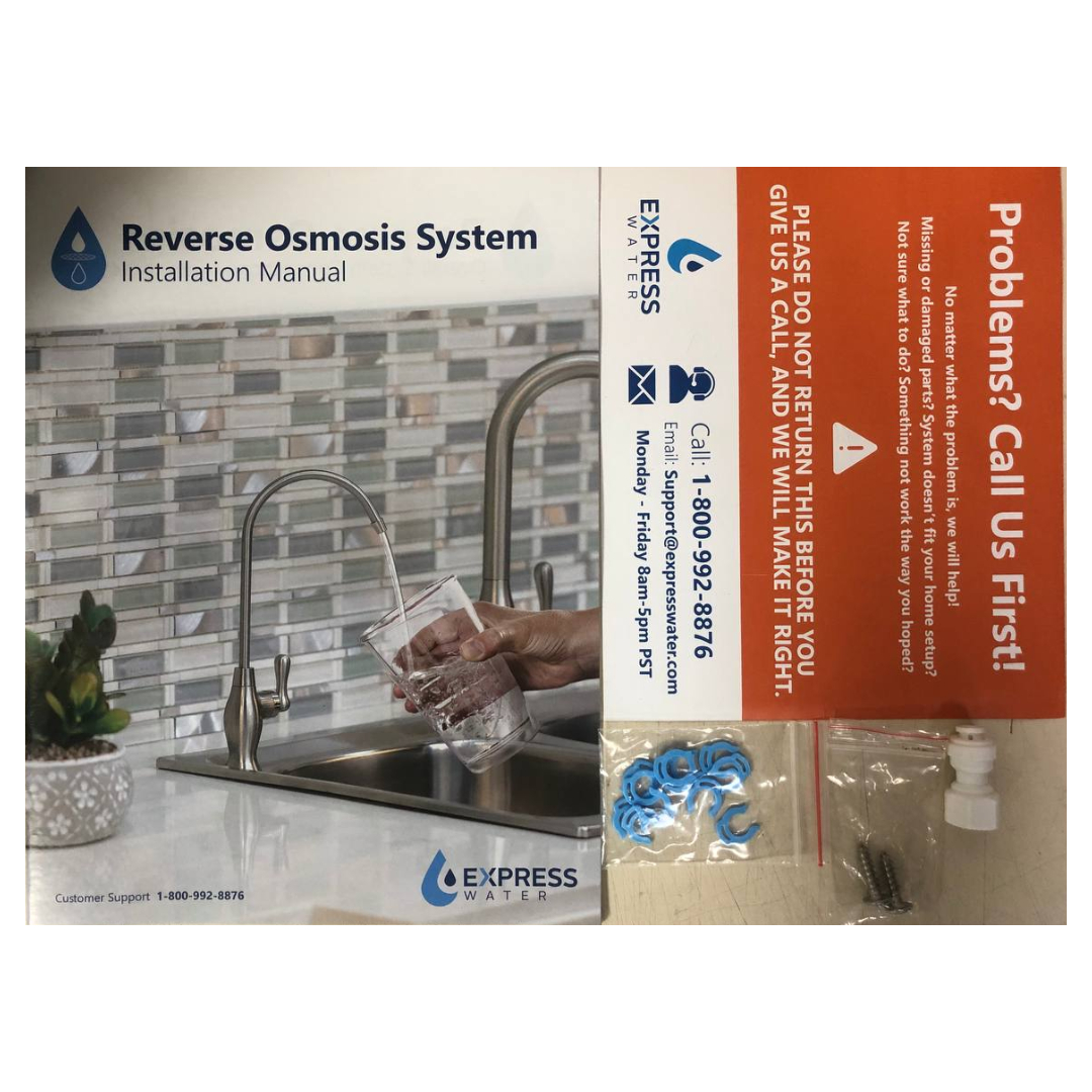 P/o Express Water - Sistema De Filtración De Agua De Ósmosis Inversa De 5 Etapas Con Grifo Y Tanque