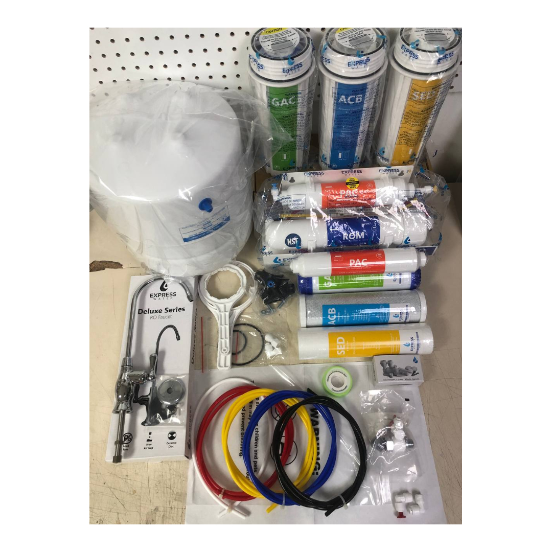 P/o Express Water - Sistema De Filtración De Agua De Ósmosis Inversa De 5 Etapas Con Grifo Y Tanque