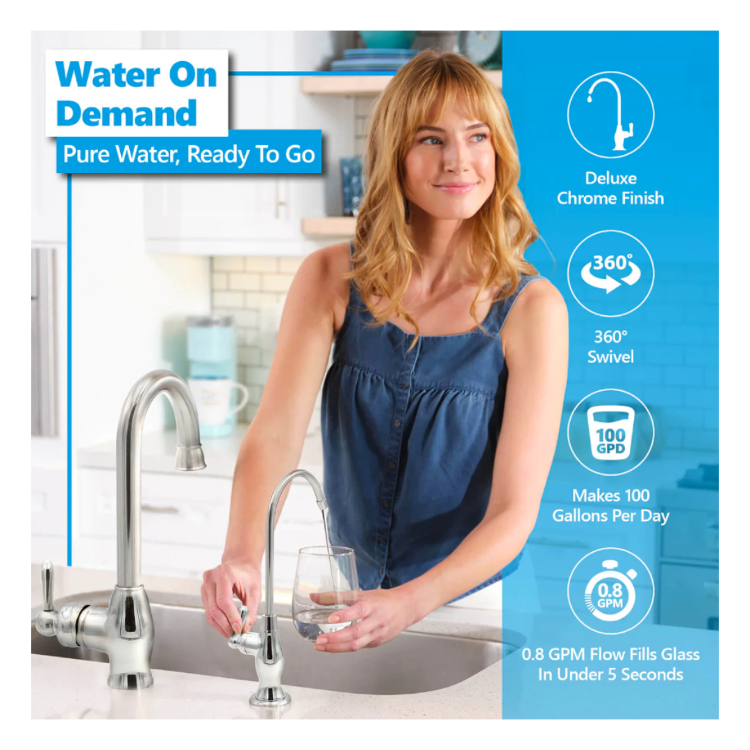 P/o Express Water - Sistema De Filtración De Agua De Ósmosis Inversa De 5 Etapas Con Grifo Y Tanque