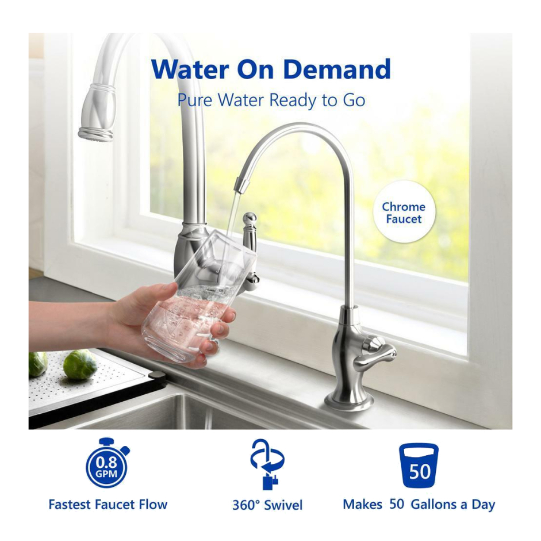 P/o Express Water - Sistema De Filtración De Agua De Ósmosis Inversa De 5 Etapas Con Grifo Y Tanque