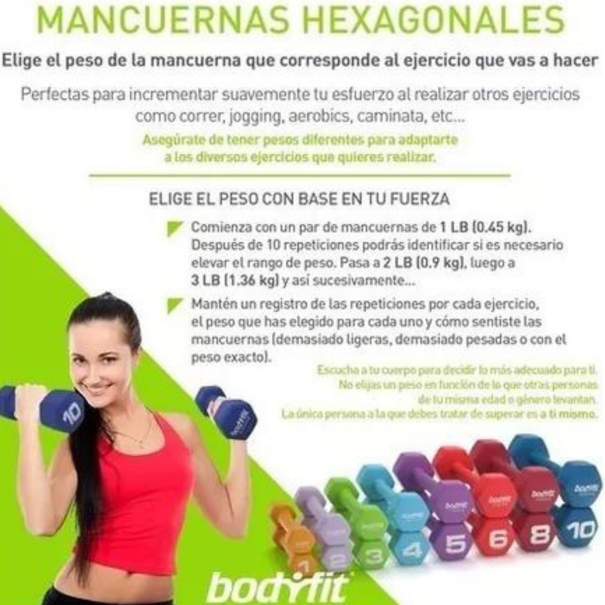 Macuerna Bodyfit Neopreno Gym Fitness Pilates 12 Lb (5.4kg) Bf-neo12lb