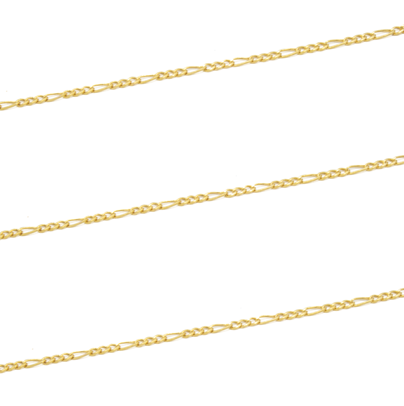 Cadena 40 cm x 1 mm Oro Dorado 14 Kilates.