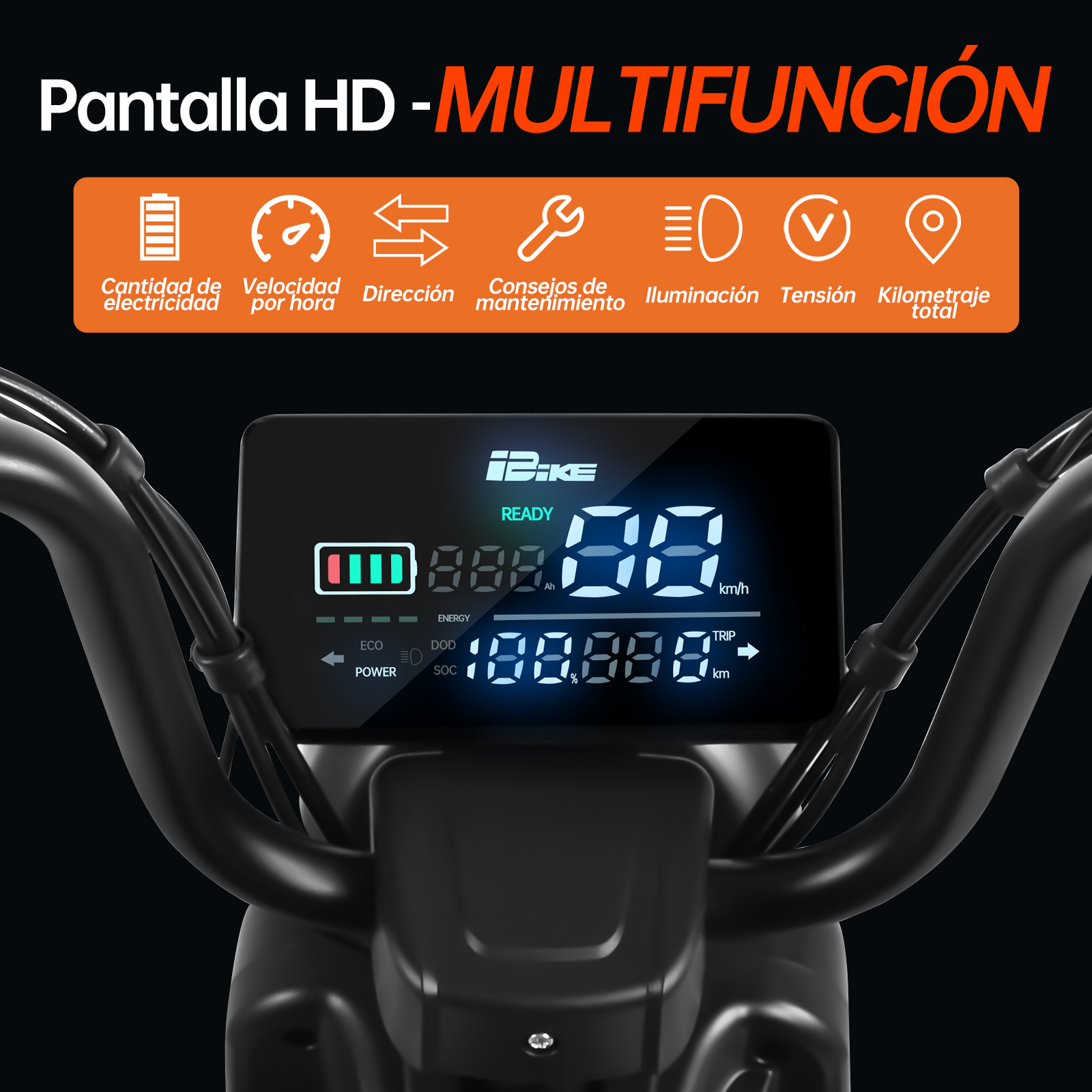 Motobici Eléctrica Honey Whale KC Rojo.