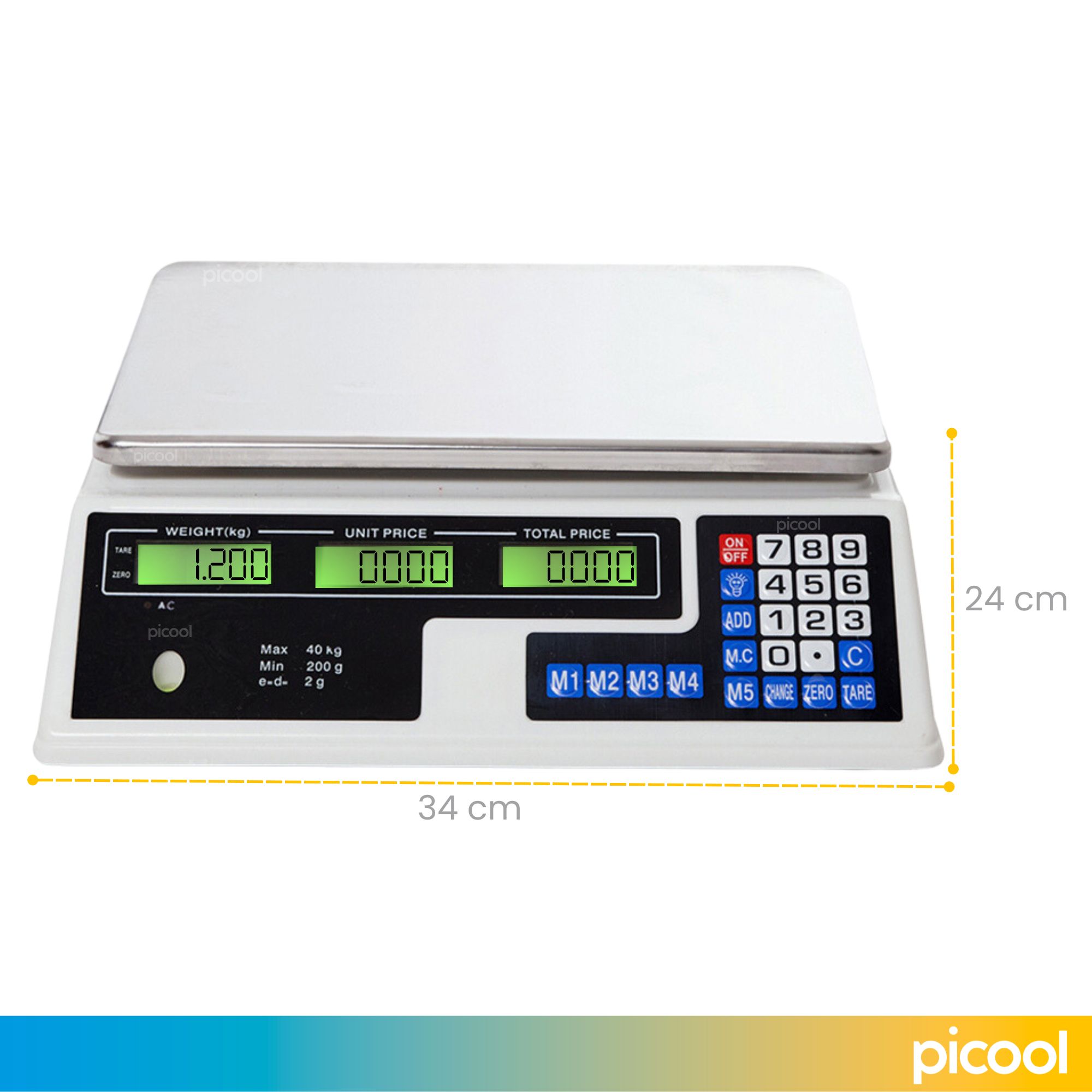 Báscula Digital Bermex Comercial Peso-precio Bbe30kg