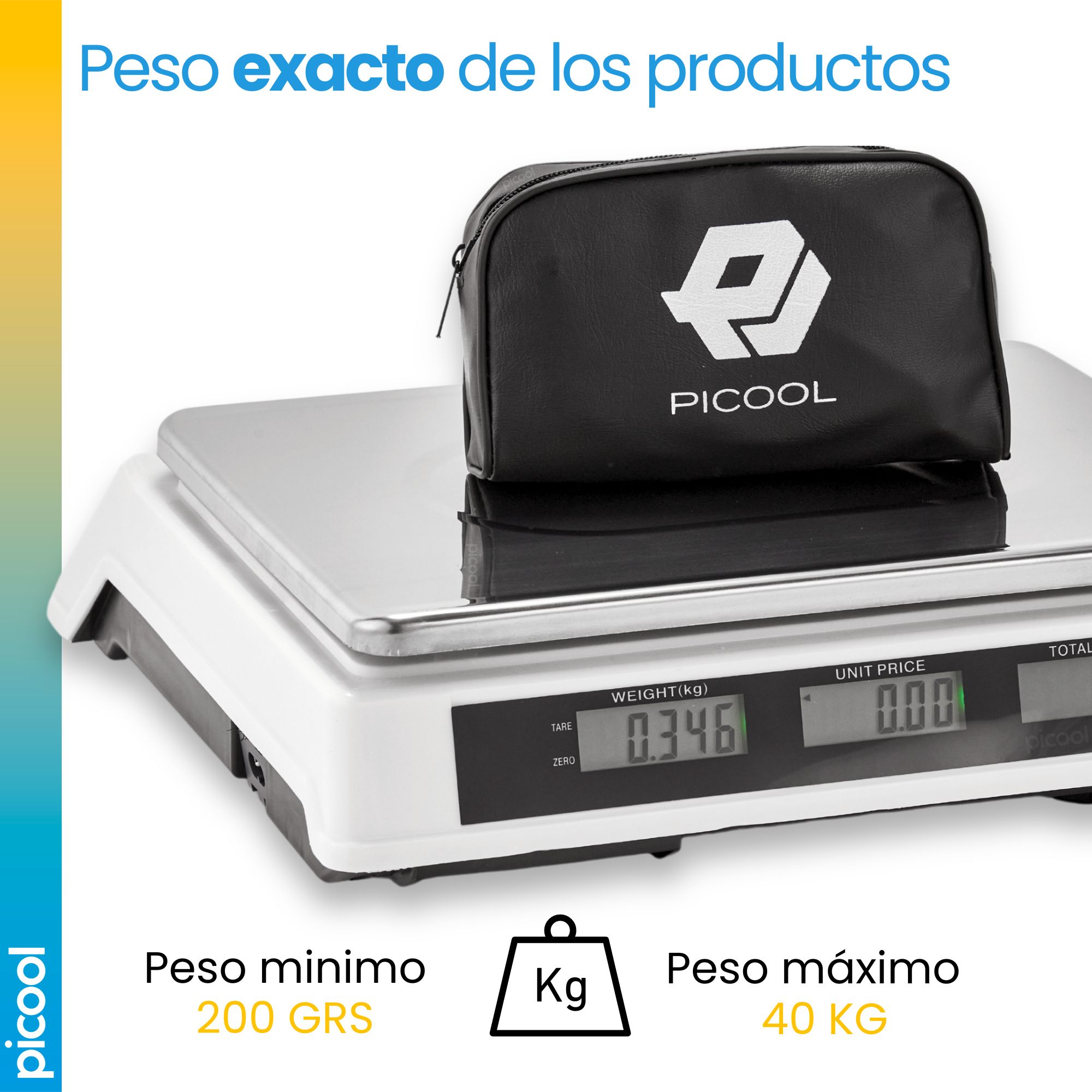 Bascula Comercial Digital 40kg 33cmx23cm Comercio Tienda
