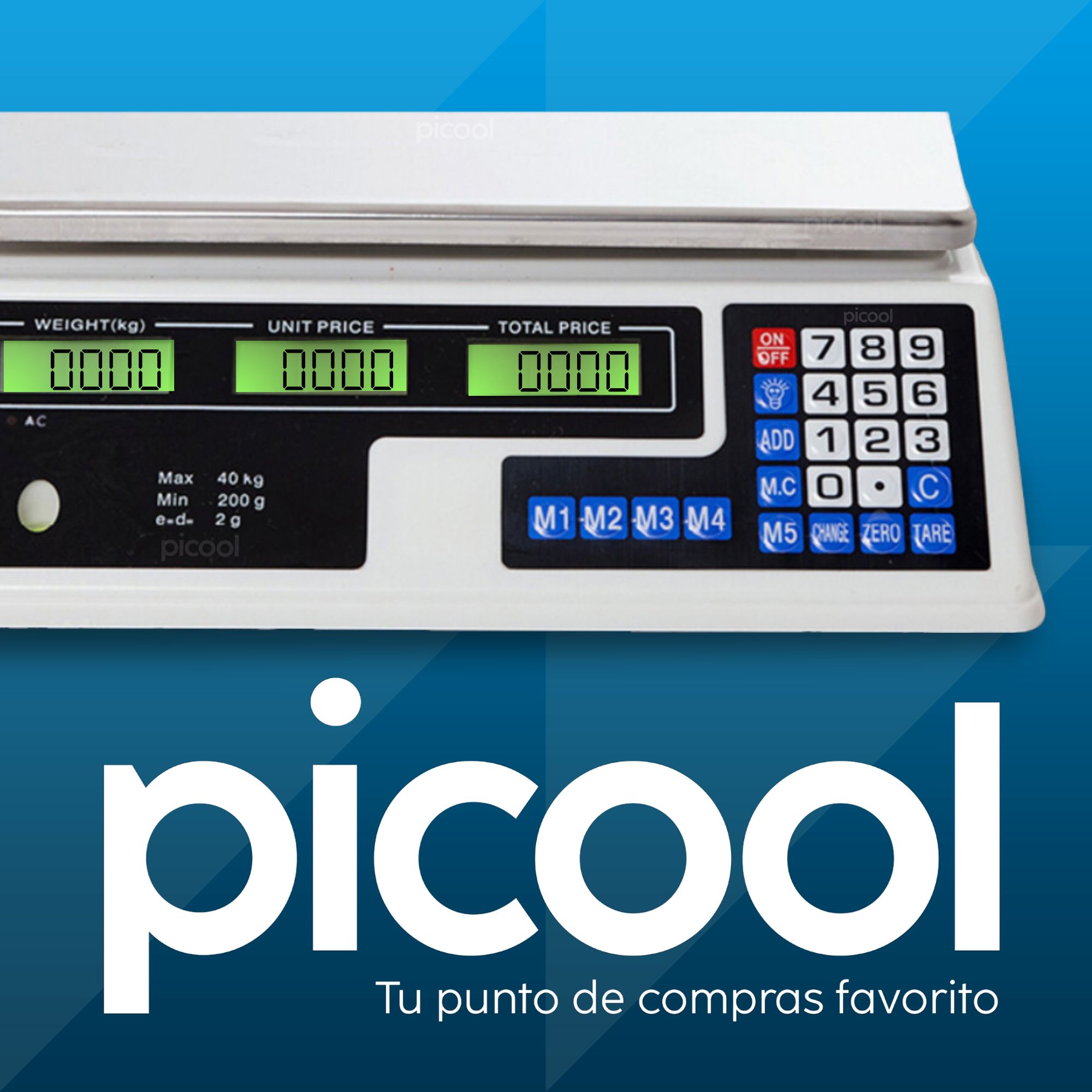 Bascula Comercial Digital 40kg 33cmx23cm Comercio Tienda
