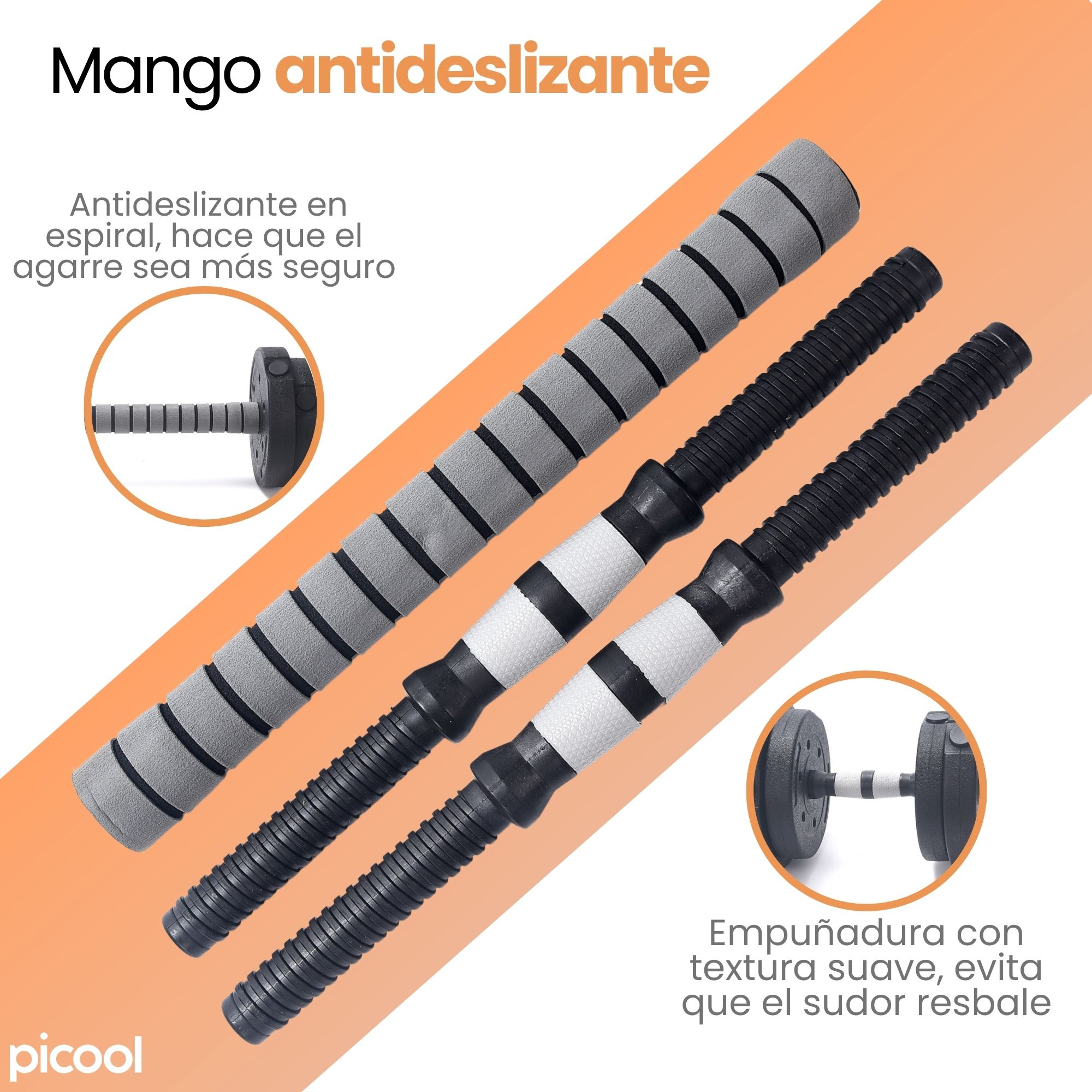 Juego Mancuernas Ajustable 30 Kg Pesa Con Barras Ejercicio