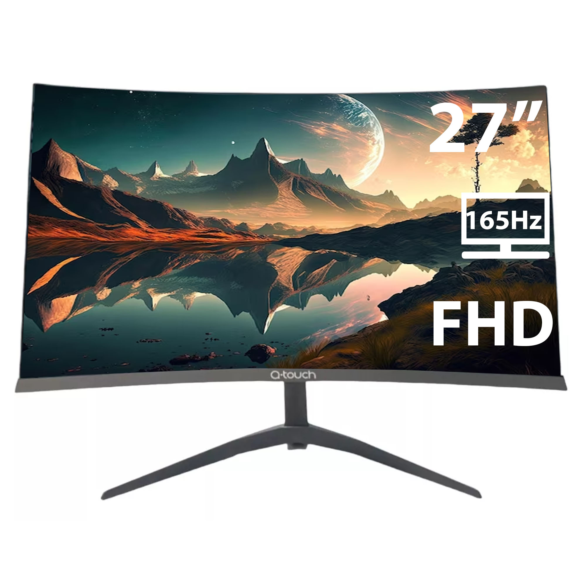 Monitor Gamer Qtouch QT-G27C 27 Curvo Full HD 165Hz HDMI