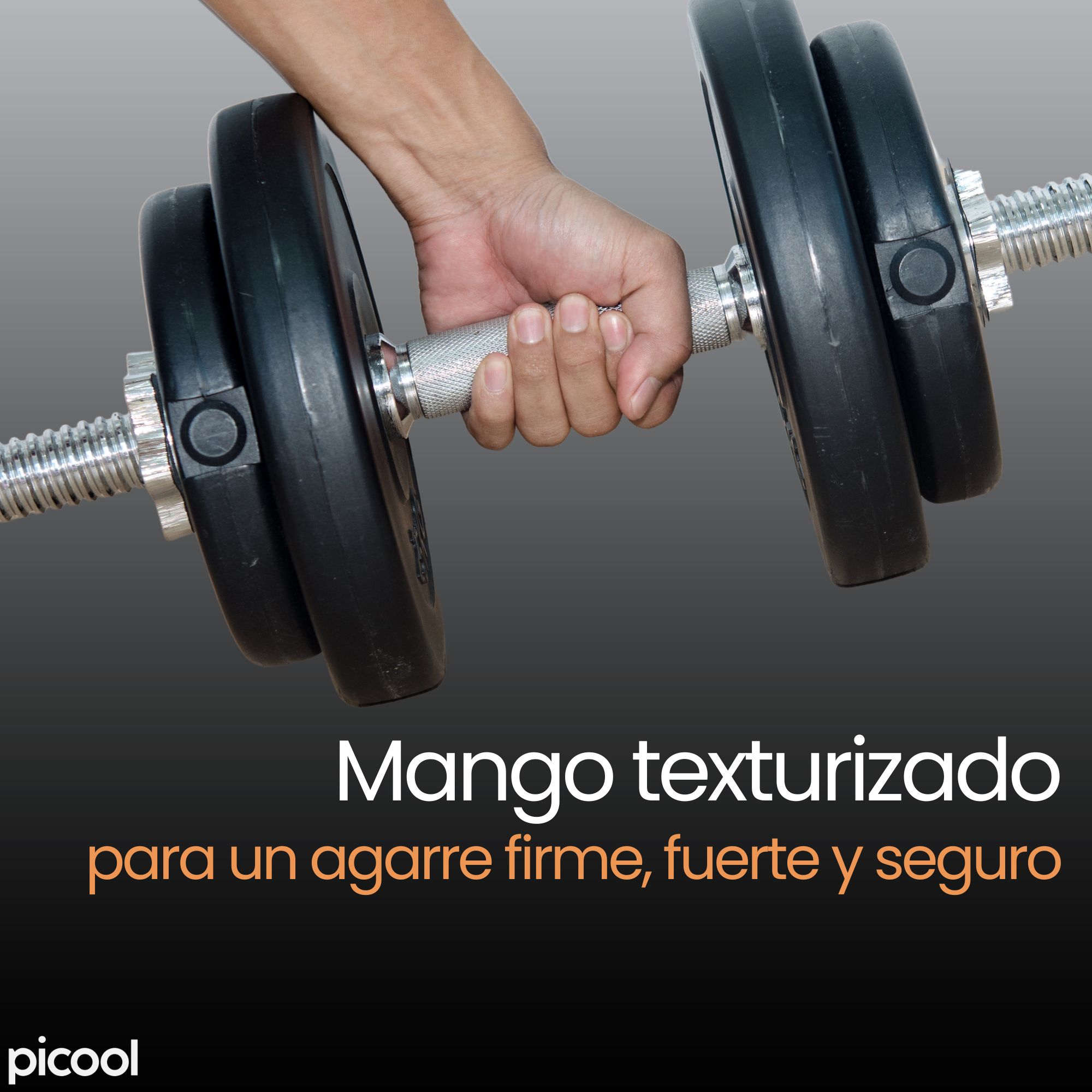 Par De Barras Cromadas Para Mancuerna Y Pesas Ajustables Gym