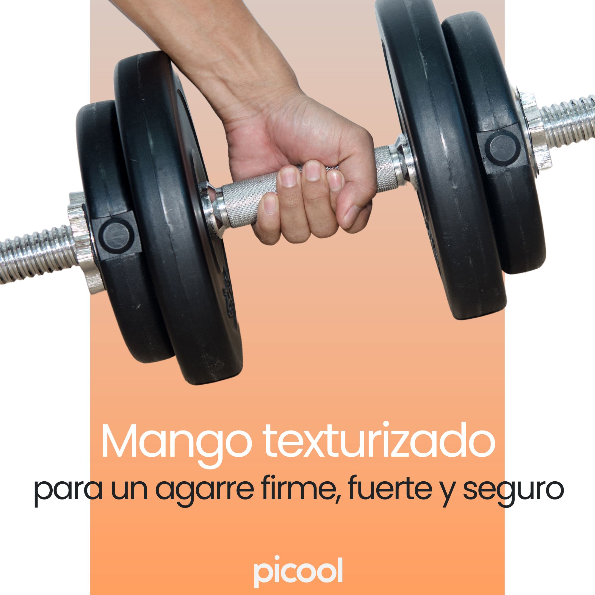 Par De Barras Cromadas Para Mancuerna Y Pesas Ajustables Gym