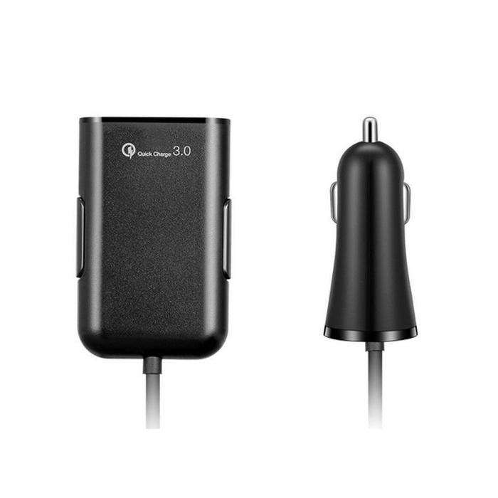 Cargador para Dispositivos Móviles MXMEX-001-29 4 Puertos USB 12-32V Salida 5V 2,4A 5V 3,1A 9-12V 1,8A 5V 3,1A Negro, ChargePro
