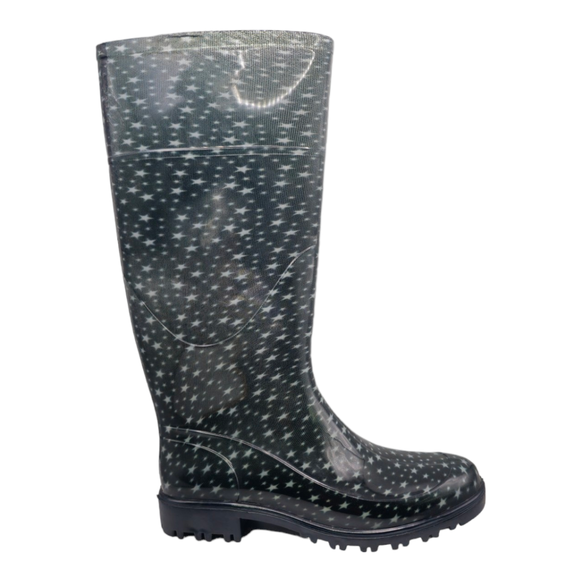 Bota De Lluvia Impermeable Dama Estrellas