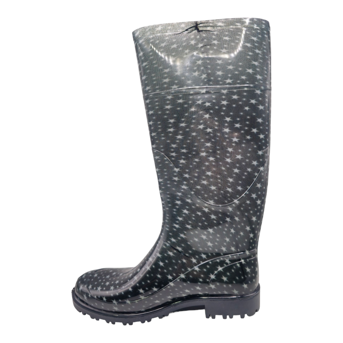 Bota De Lluvia Impermeable Dama Estrellas
