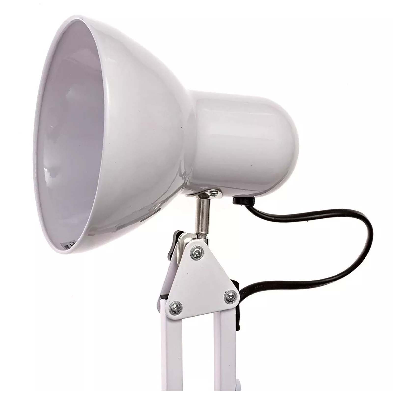 Lámpara Escritorio Flexible Ajustable Blanco AD-4720 Adir