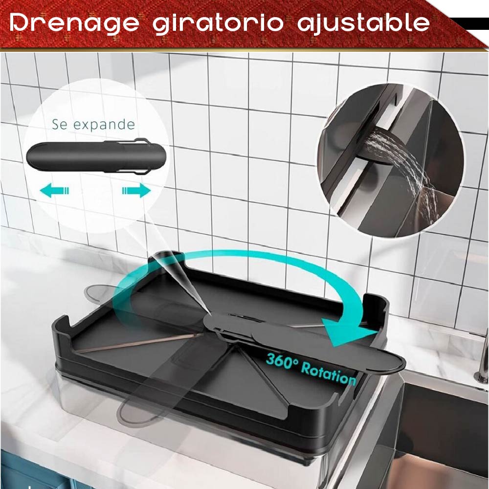 Escurridor Para Platos De Acero Inoxidable Para Fregadero