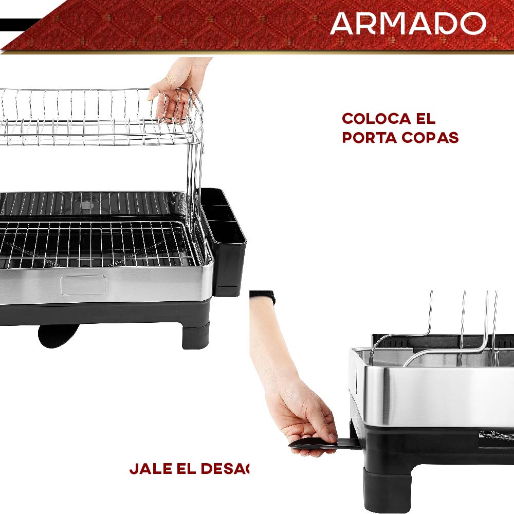 Escurridor Para Platos De Acero Inoxidable Rd Royal Cook Para