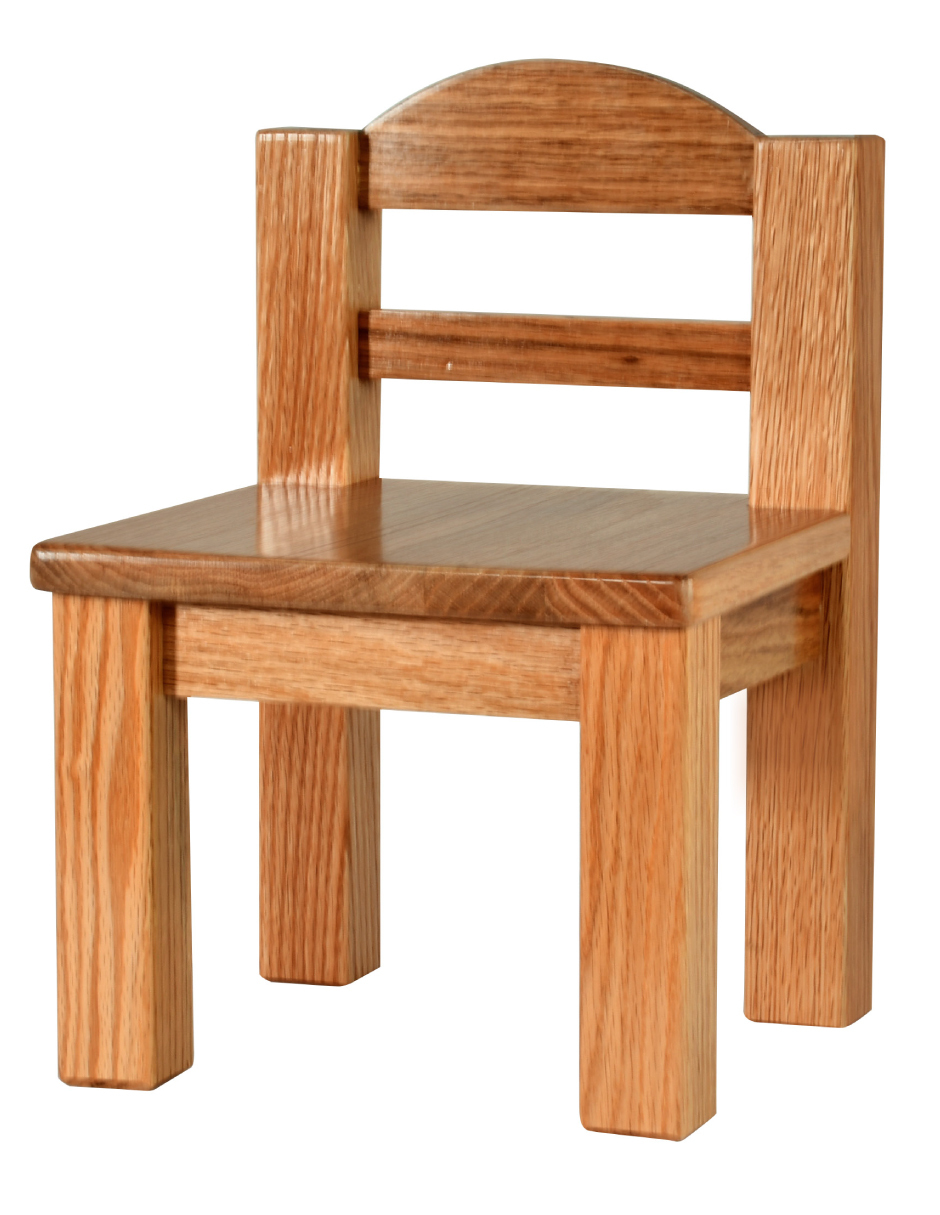 Silla De Madera 100% Encino Para Niños De 1 A 3 Años