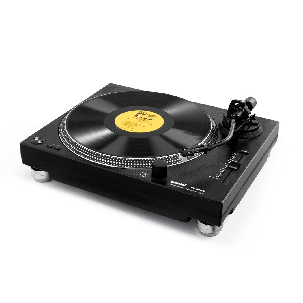 Tocadiscos GEMINI TT-4000 de Motor Directo/Interface USB/33, 48, 78 RPM/RCA