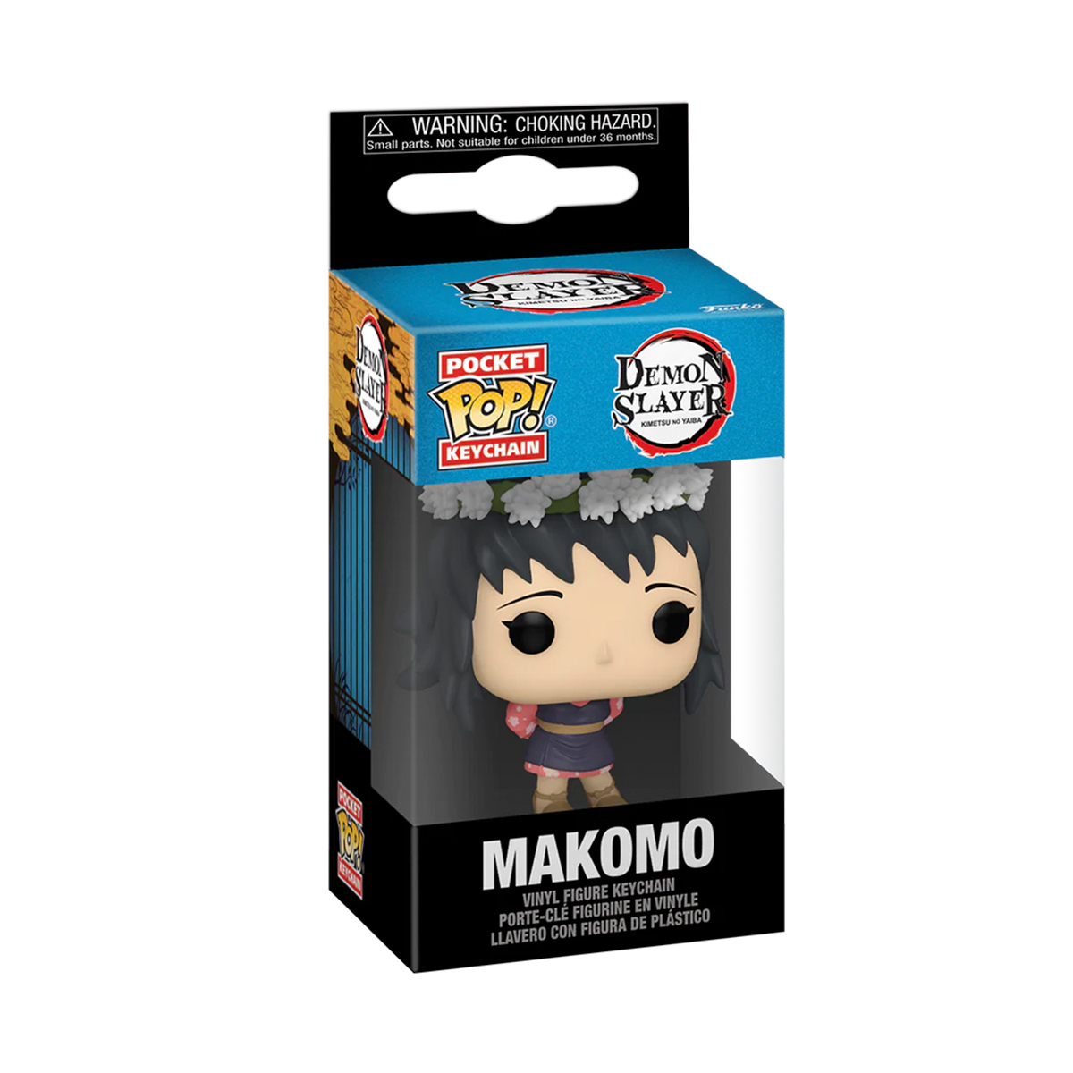 Funko Pop Llavero Makomo Con Flores Demon Slayer Anime Manga Figura Original
