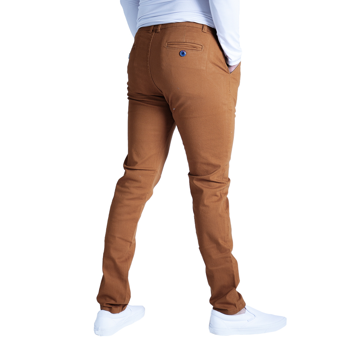 Pantalon Caballero Hombre Casual de Gabardina Strech Skinny 