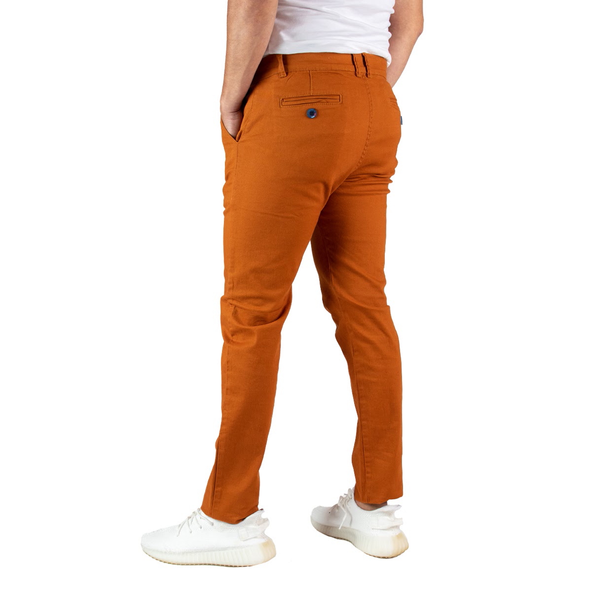 Pantalon Caballero Hombre Casual de Gabardina Strech Skinny 