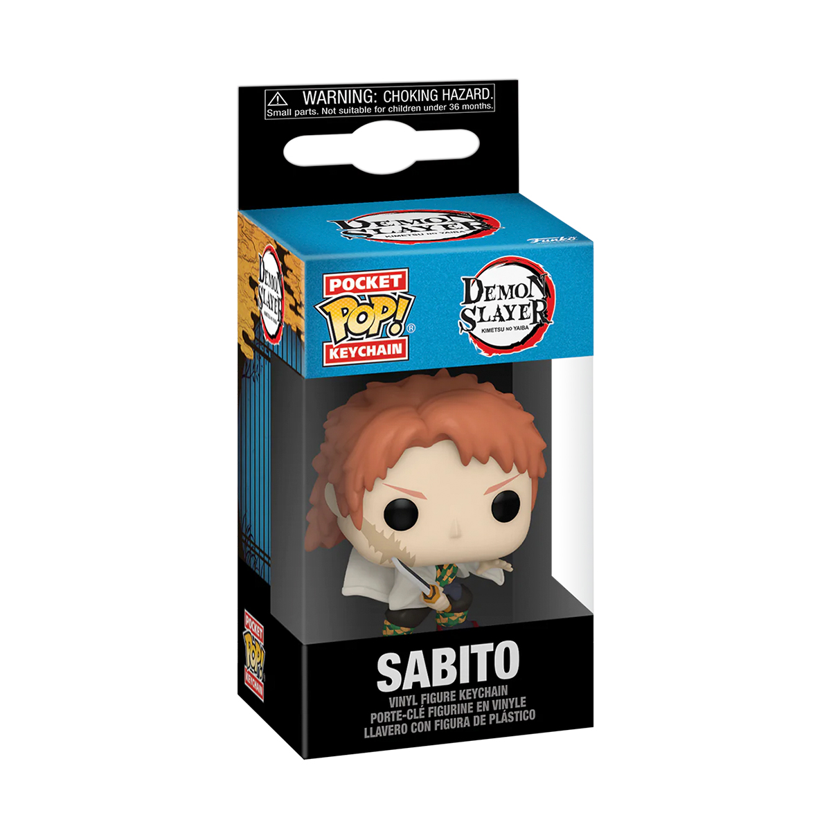 Funko Pop Llavero Sabito Con Espada Demon Slayer Anime Manga Figura Original
