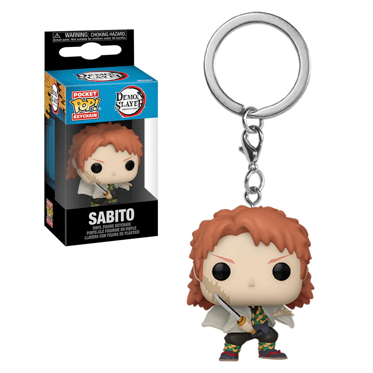Funko Pop Llavero Sabito Con Espada Demon Slayer Anime Manga Figura Original