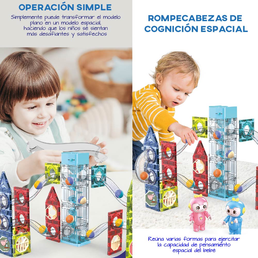 Bloques magneticos Chic Fantasy P80 para construir con Rueda musical