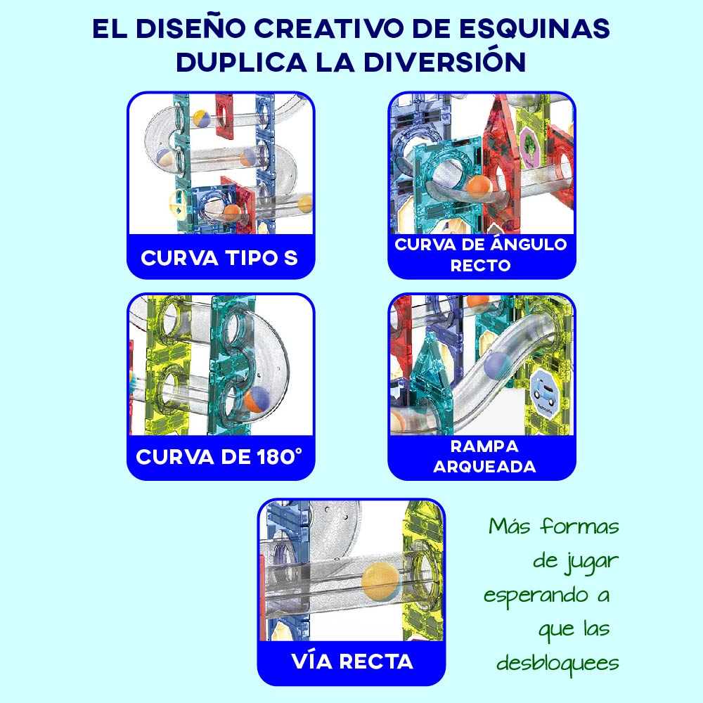 Bloques magneticos Chic Fantasy P80 para construir con Rueda musical