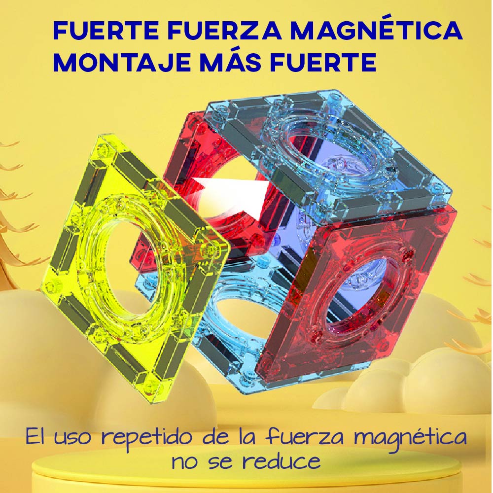 Bloques magneticos Chic Fantasy P80 para construir con Rueda musical