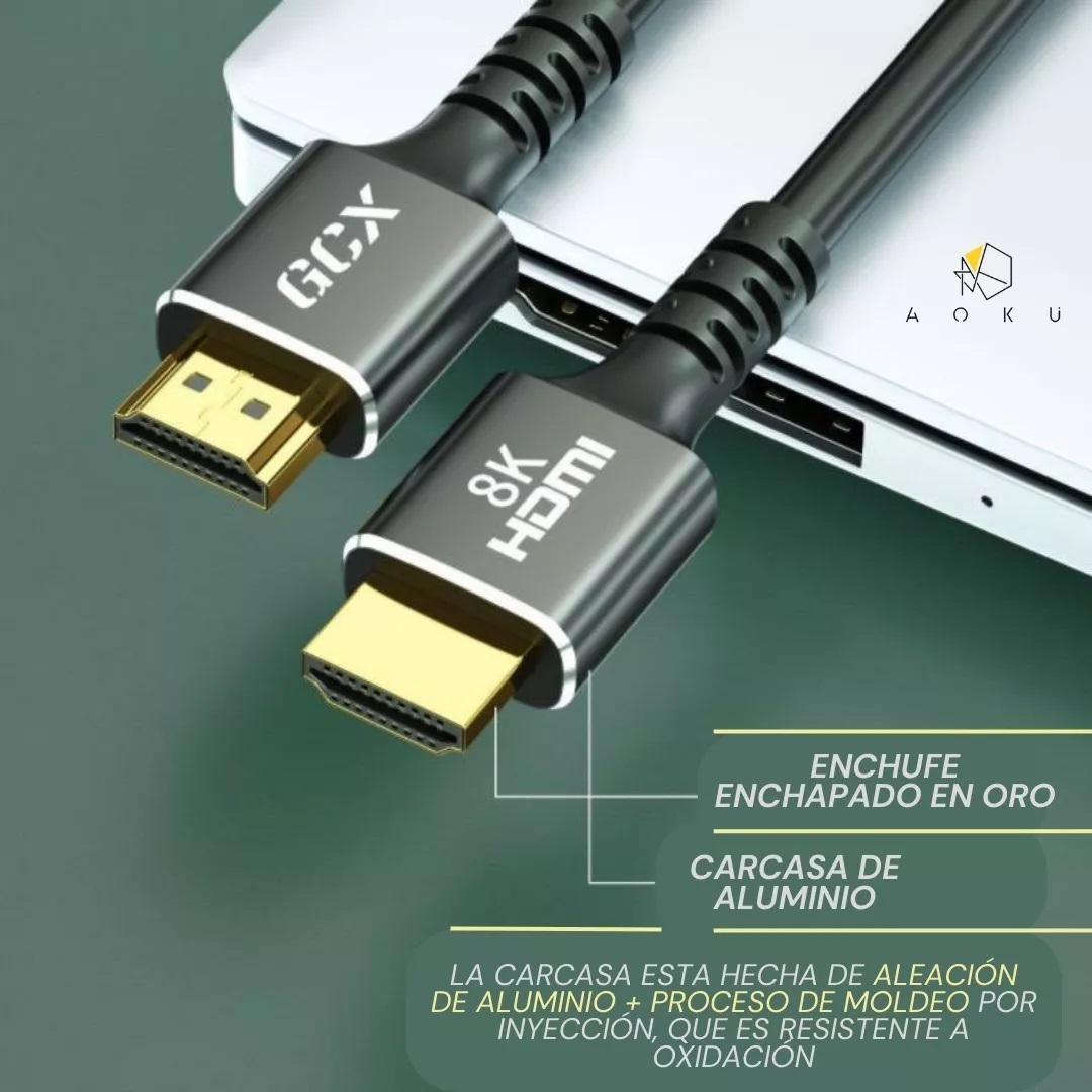 Cable HDMI 2.1 Alta Velocidad 4k 120Hz 10 Metros
