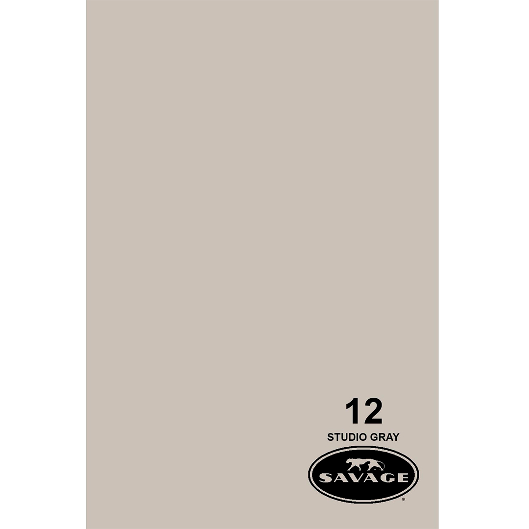 12-12 Ciclorama Savage Studio Gray 2.72m X 11m Fondo De Papel