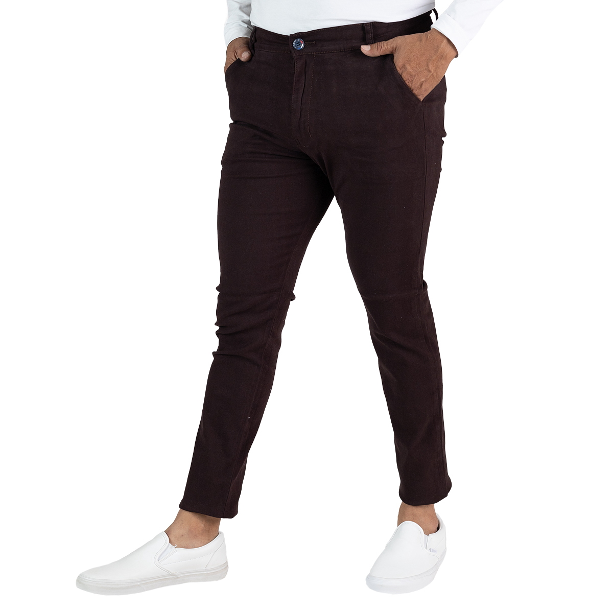 Pantalon Caballero Hombre de Gabardina Strech Skinny