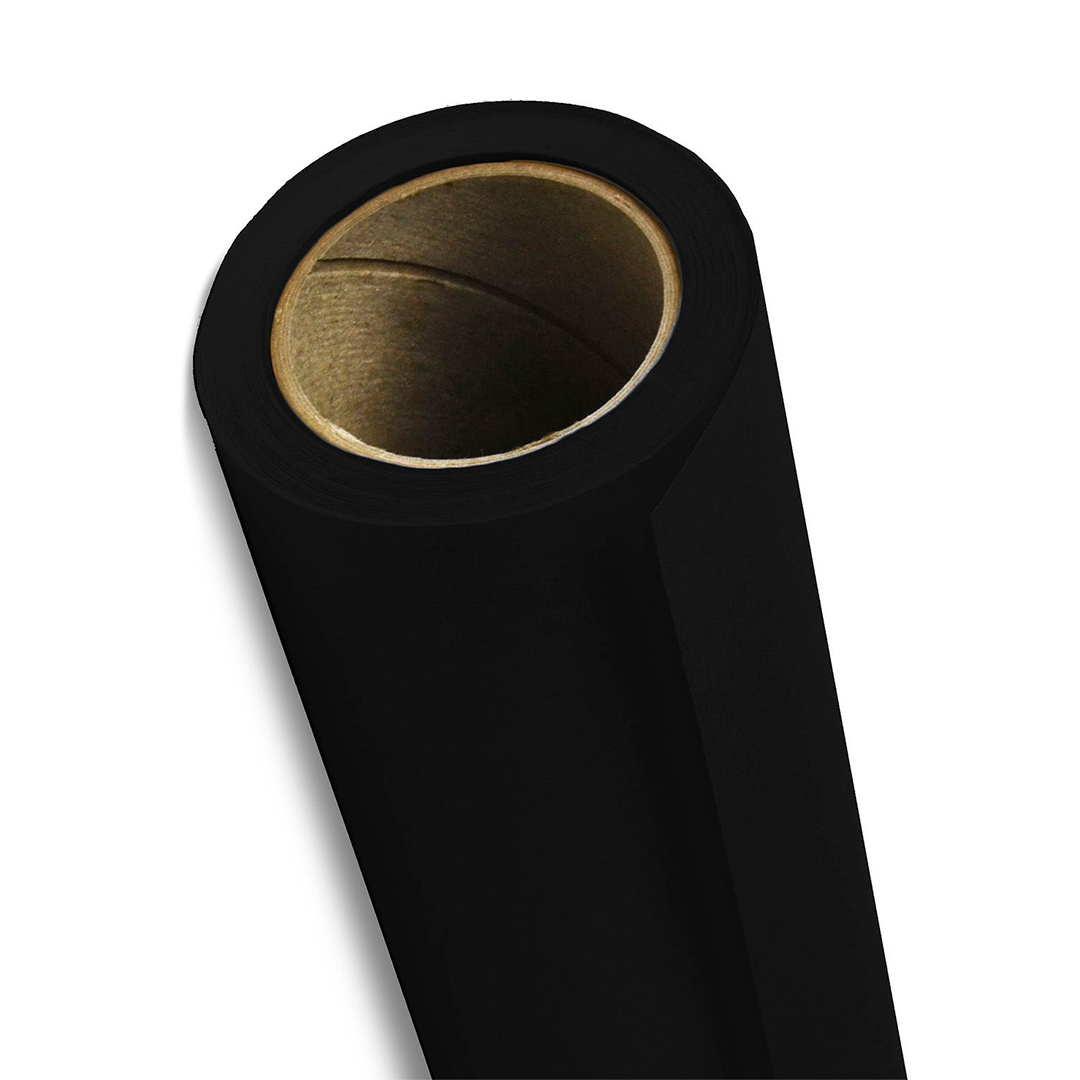 20-1253 Ciclorama Fondo De Papel Savage Black - Negro 1.35m X 11m