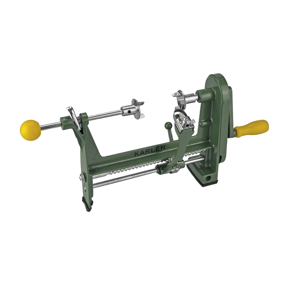 Peladora Mecanica metálica de Naranjas Con prensa para sujetar en superficies planas 30x15 cm Karlen Color Verde