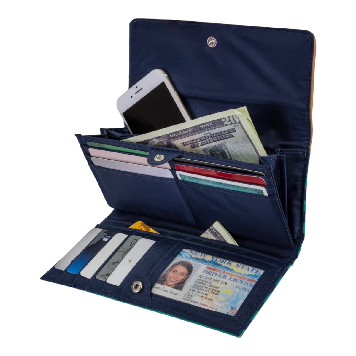 Nautica ® Cartera De Mujer Bloqueo Rfid Protección 20cm