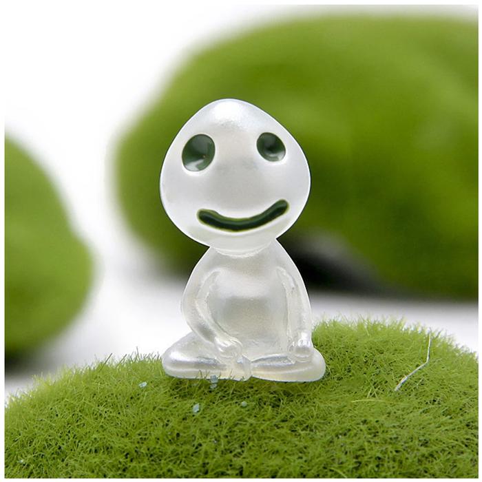 Muñecos para jardín fluorescentes MXTWG -004-2 40 Pzas Muñeco Verde Fluorescente Resina Transparente Muñecos al Azar, TwinkyGreen
