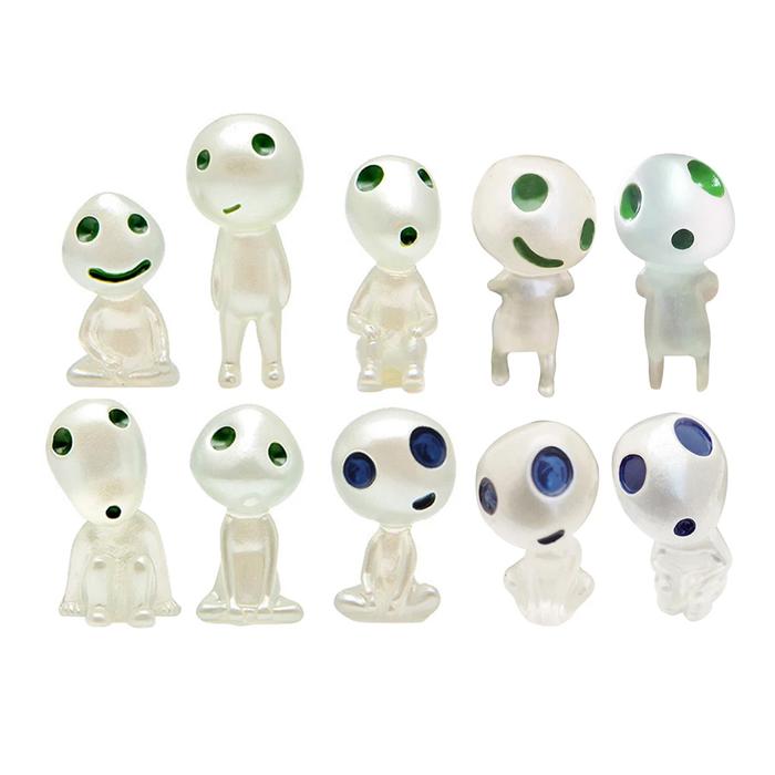 Muñecos fluorescentes azules MXTBG-005-1 50 Pzas Muñeco Verde y Azul Fluorescente Resina Transparente Muñecos al Azar, TwinkyBlueGreen