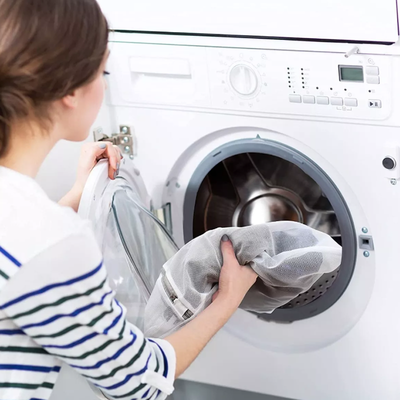 Set De 8 Blanco Malla Bolsa Para Lavar Ropa Lavadora