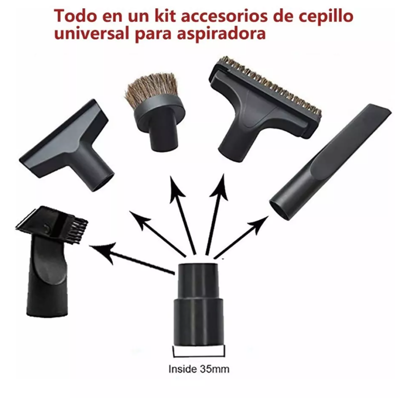 Accesorios De Repuesto Para Aspiradora, 32 A 35 Mm, 6 Pzs.