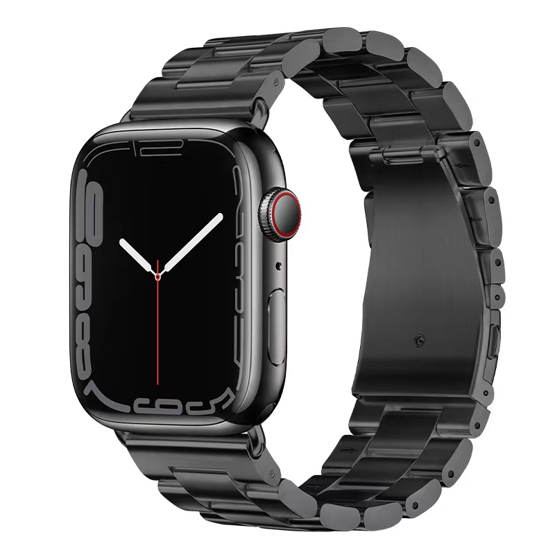 Correa Para Apple Watch 8 7 6 5 4 3 2 1 de 42/44/45/49mm Banda Metalica para Iwatch Color NEGRO