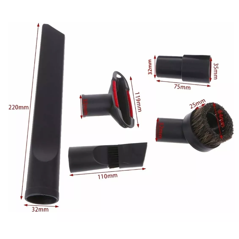 Accesorios De Repuesto Para Aspiradora, 32 A 35 Mm, 6 Pzs.