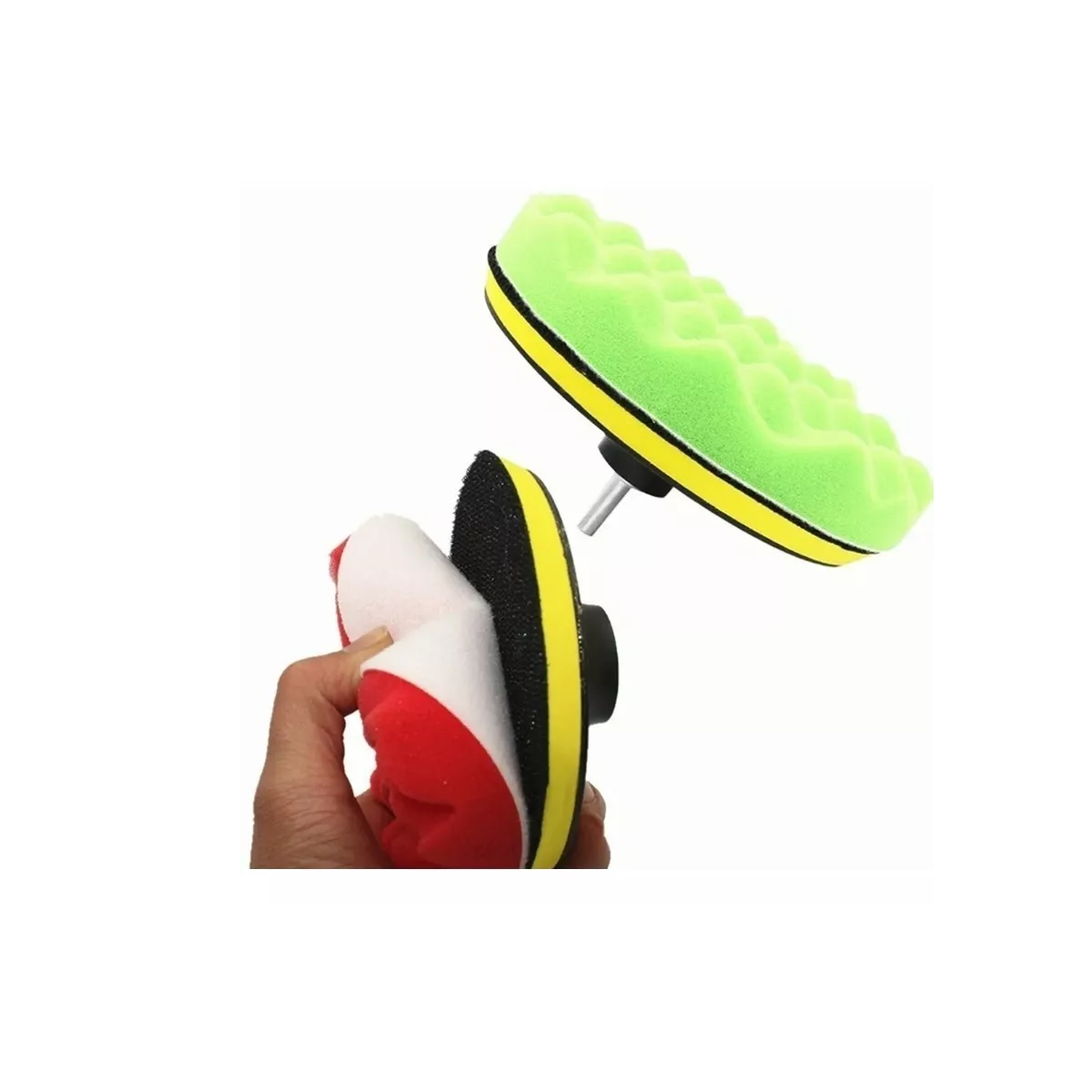  Kit Para Pulir Auto/borlas/ktaladro/esponjas 20 Pzas