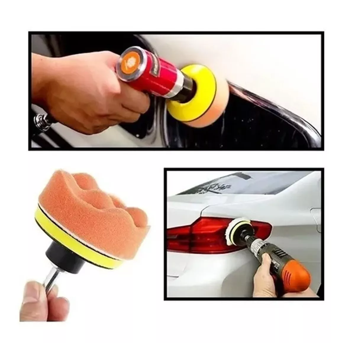 Juego De 11 Esponjas Para Pulir Auto De 3 Pulgadas