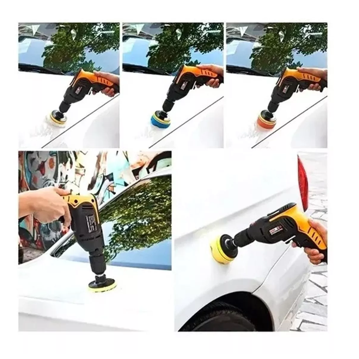 Juego De 11 Esponjas Para Pulir Auto De 3 Pulgadas