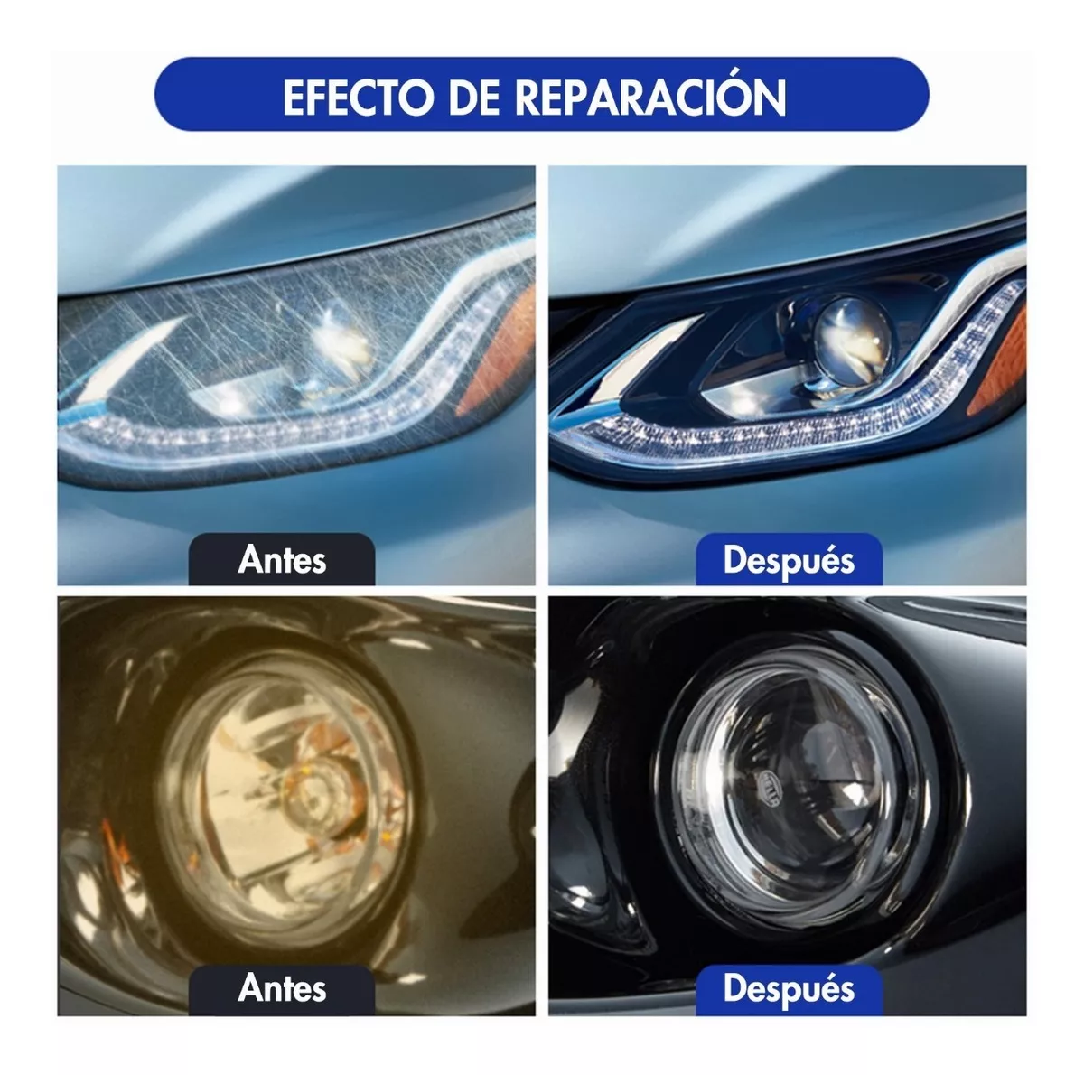 Kit De Restauración De Disco De Pulido De Faros 