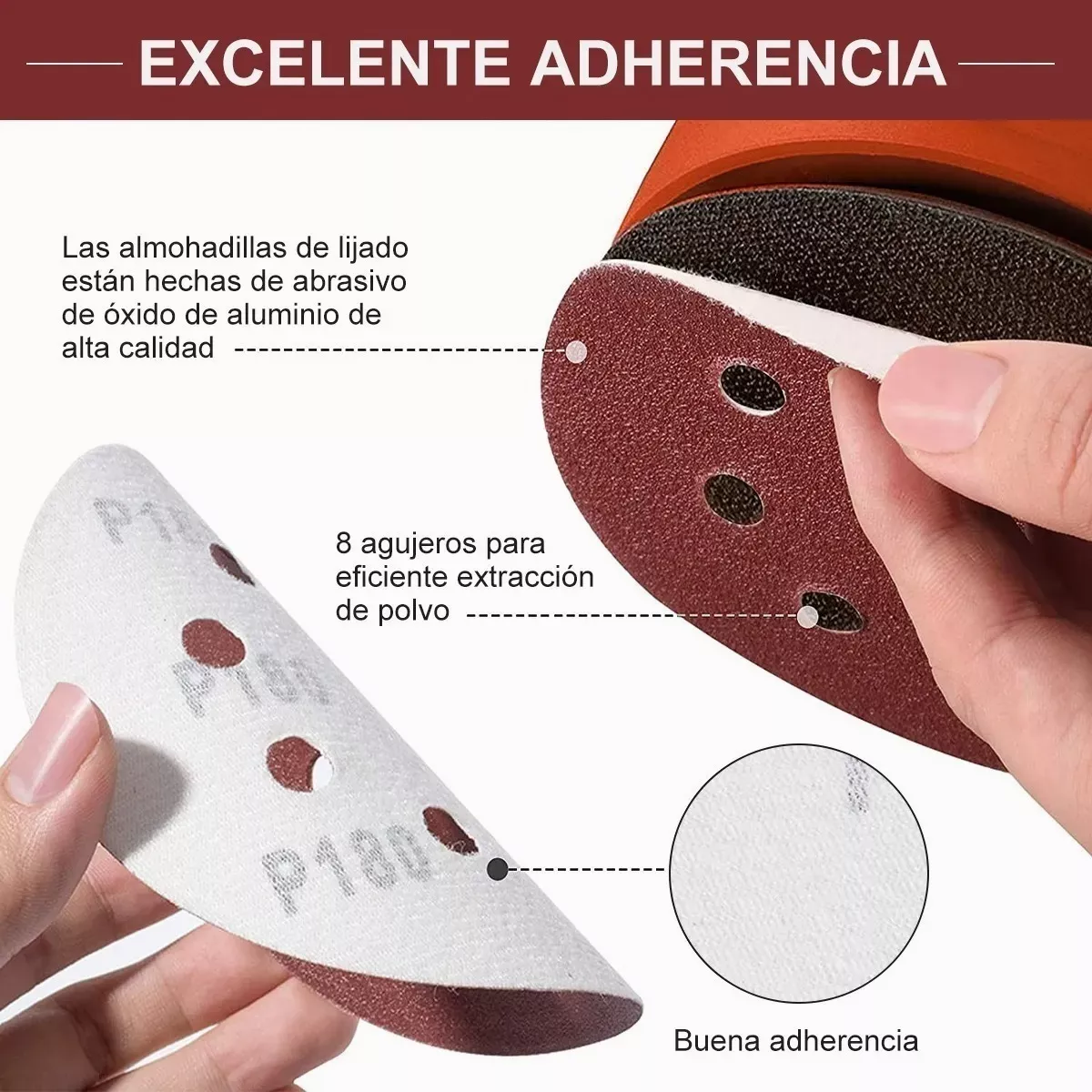 Juego 100 Discos De Lijas Orbital  80-3000 (10 tamaños)