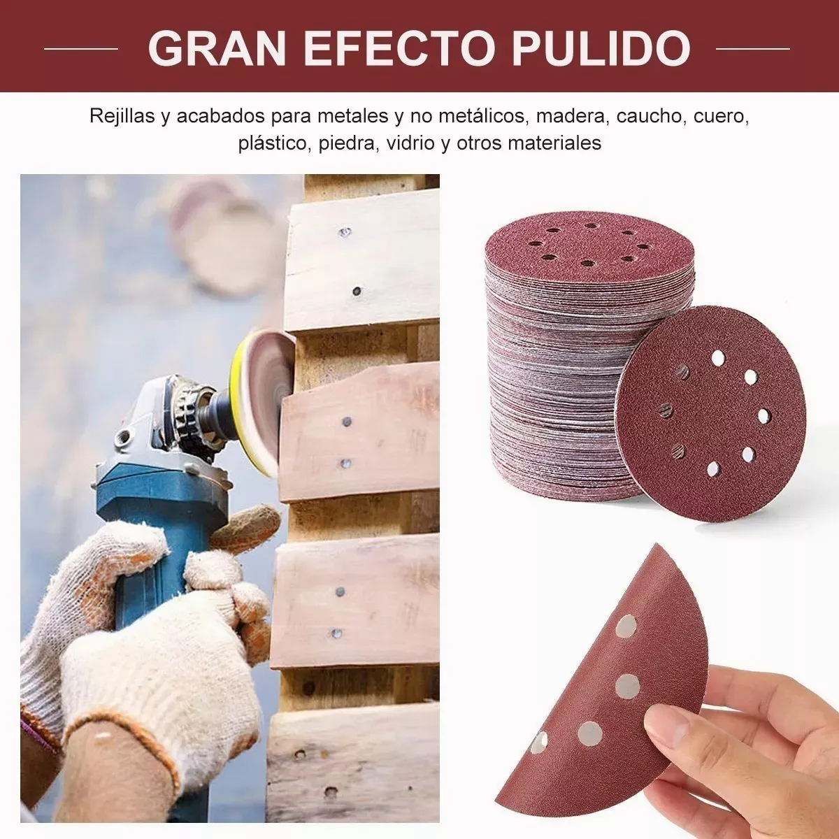 Juego 100 Discos De Lijas Orbital  80-3000 (10 tamaños)