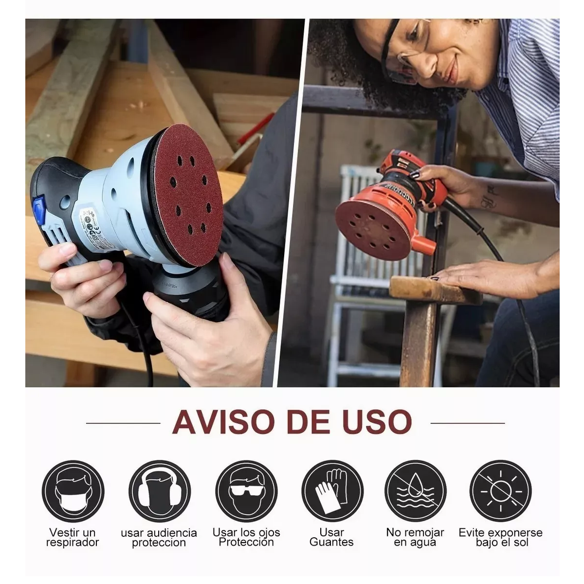 Juego 100 Discos De Lijas Orbital  80-3000 (10 tamaños)